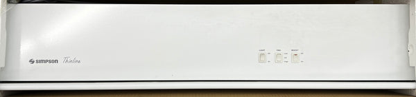 Simpson 90cm White Slide Out Rangehood
