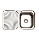 IAG Stainless Steel Sink, One Bowl & One Drainer, Right Hand Bowl
