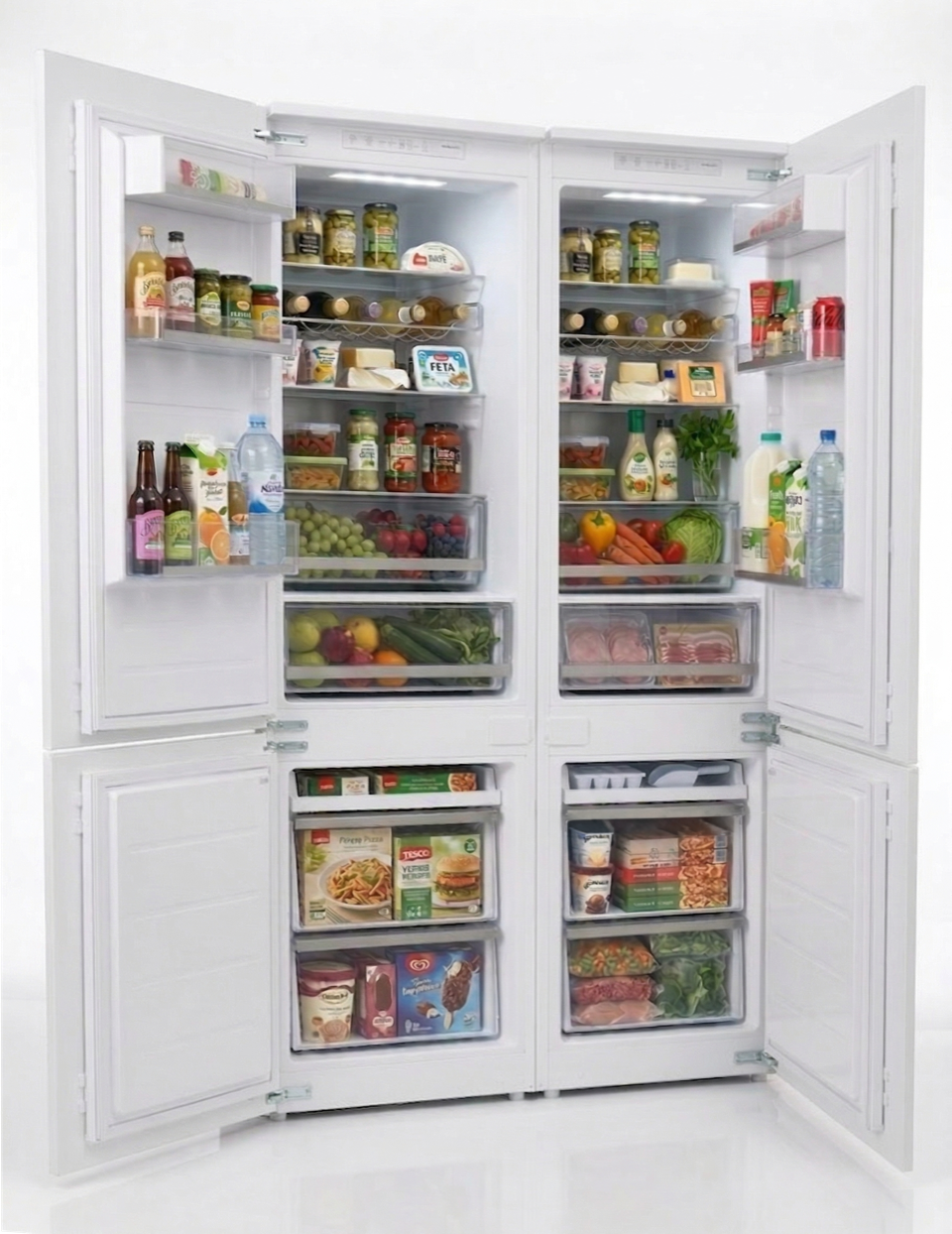 Kleenmaid CRZ27011 270L Integrated Top Mount Refrigerator with Bottom Mount Freezer