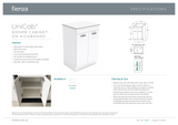 Fienza JOL60NKW Joli Unicab 600mm Vanity on Kickboard, Gloss White