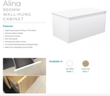 Fienza JOL90RSC Joli Alina Scandi Oak 900 Wall-Hung Vanity