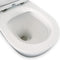 Fienza K002B-2 Koko Rimless Thin Seat S-Trap 160-230mm Back to Wall Toilet, White - Chrome Buttons - Special Order