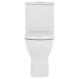 Fienza K005A Delta S-Trap 90-160mm Toilet Suite, White - Chrome Buttons