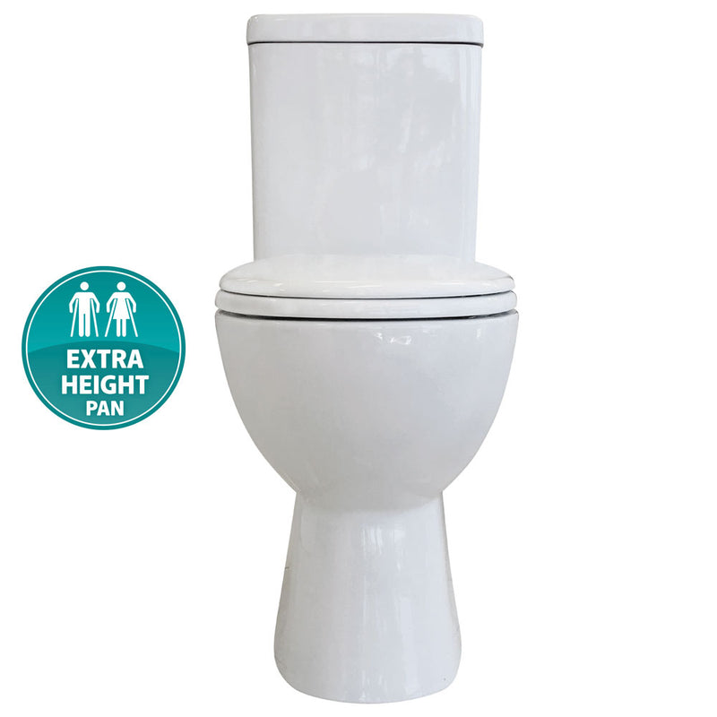 Fienza K009 Close Coupled Stella S-Trap Rimless Toilet, White - Special Order