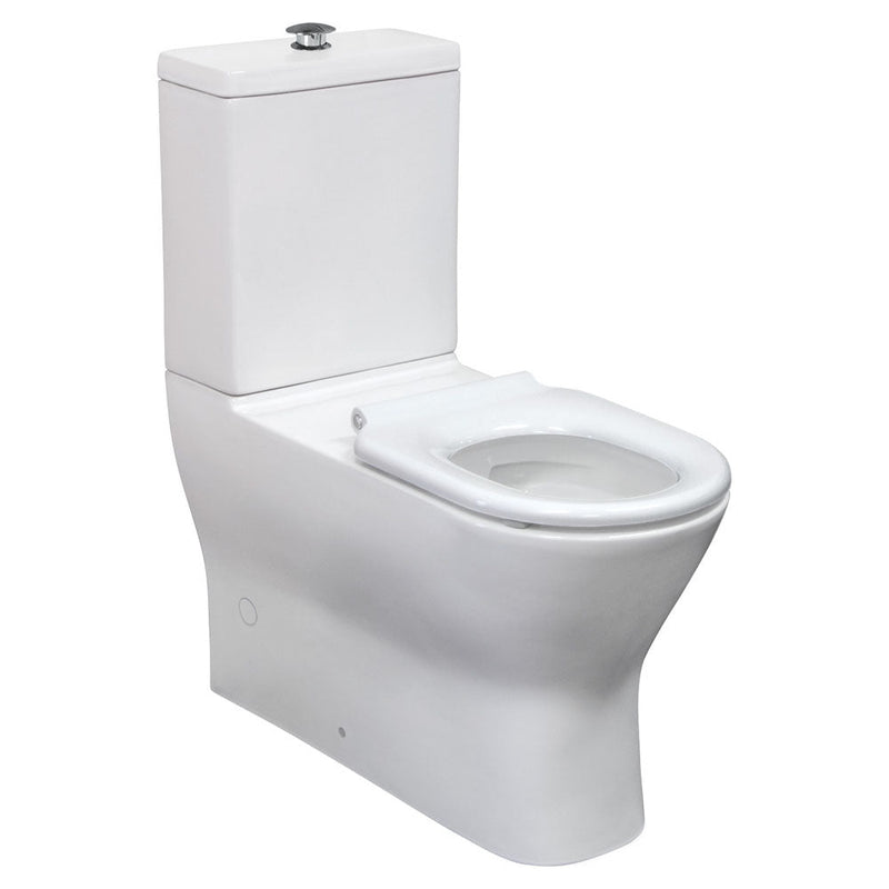 Fienza K013WP Delta Care Back to Wall Toilet Suite, S Trap 90-280, White Seat, Raised Buttons - Special Order