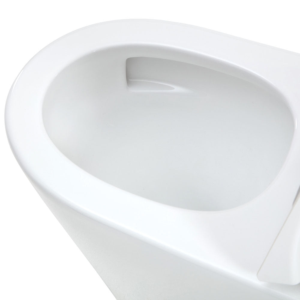 Fienza K015B-2 Isabella Junior Tornado Back to Wall Rimless Toilet with Anti-Vandal Kit, S-Trap, 160-230, Gloss White