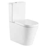 Fienza K021P-1 Kaya Tornado Back to Wall Toilet Suite, Thick Seat, P Trap, Gloss White