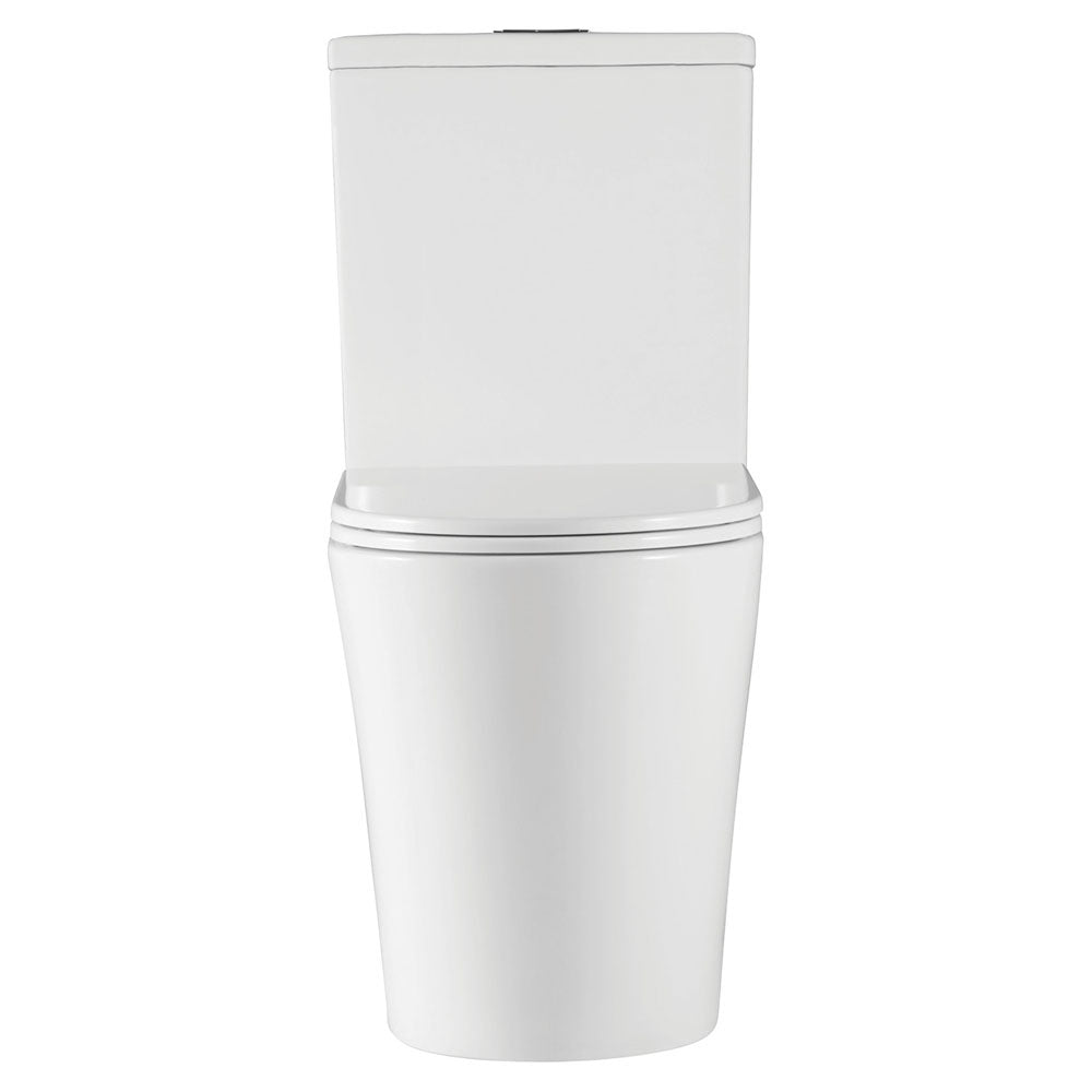 Fienza K021P Kaya Tornado Back to Wall Toilet Suite, P Trap, Gloss White