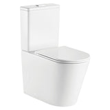 Fienza K021GEA Geberit Kaya Tornado Back to Wall Toilet Suite, Slim Seat, S Trap, 90-160, Gloss White