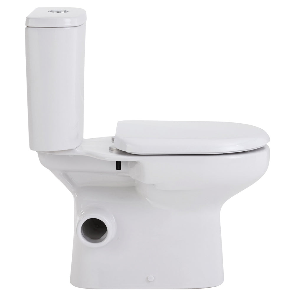 Fienza K026L Petra Close-Coupled Toilet Suite, Left Skew Trap, Gloss White