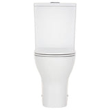 Fienza K028P-2 Tono Rimless Tornado Back to Wall Toilet Suite, P-Trap, Slim Seat, Gloss White