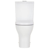 Fienza K028GEP Tono Rimless Tornado Back to Wall Toilet Suite & Geberit Cistern, P-Trap, Thick Seat, Gloss White