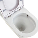Fienza K028B Tono Rimless Tornado Back to Wall Toilet Suite, S Trap, 160-230, Thick Seat, Gloss White
