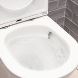 Fienza K028A Tono Rimless Tornado Back to Wall Toilet Suite, S Trap, 90-160, Thick Seat, Gloss White
