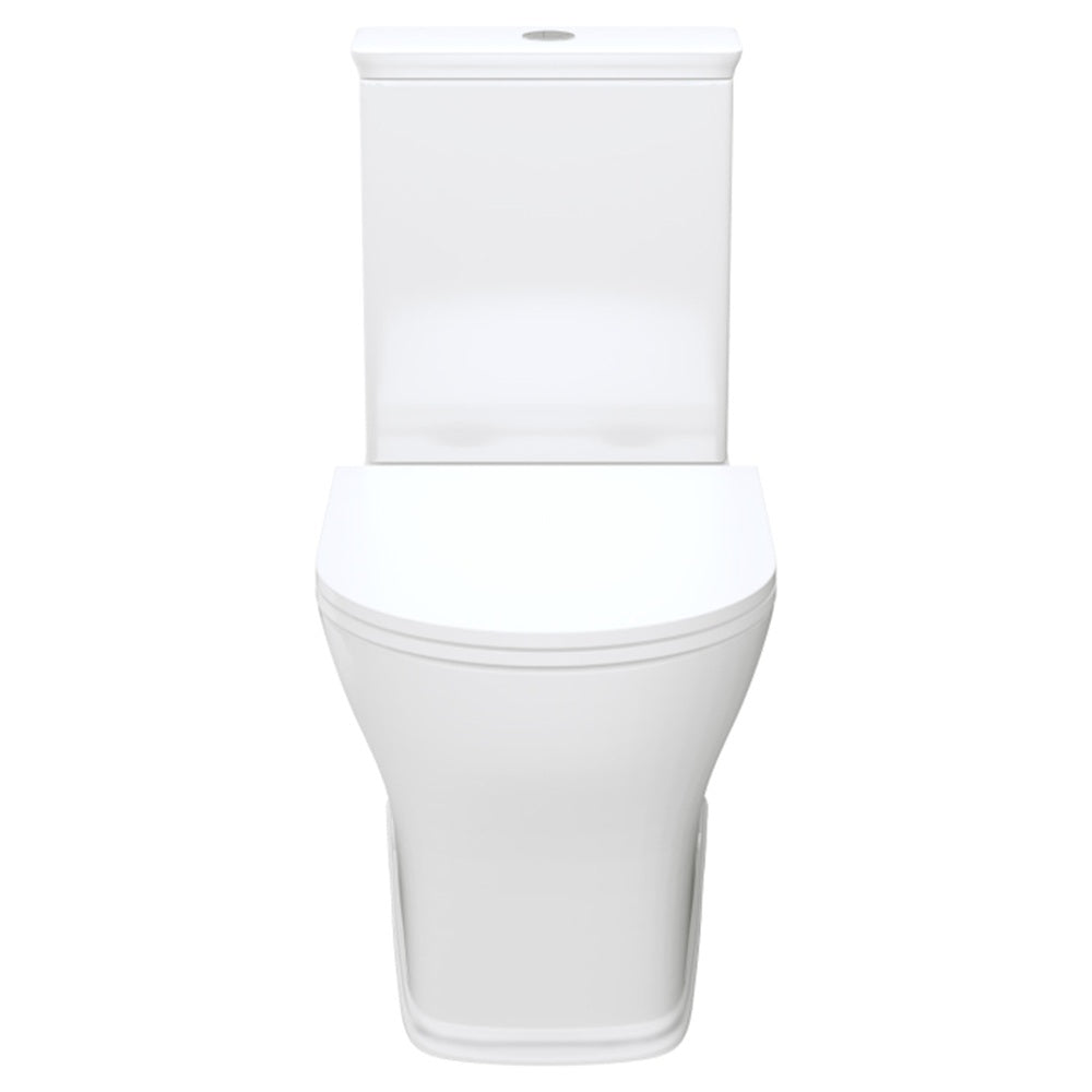 Fienza K031B-2 Lillian Tornado Back to Wall Toilet Suite, S Trap, 160-230mm, R&T Cistern, Slim Seat, Gloss White