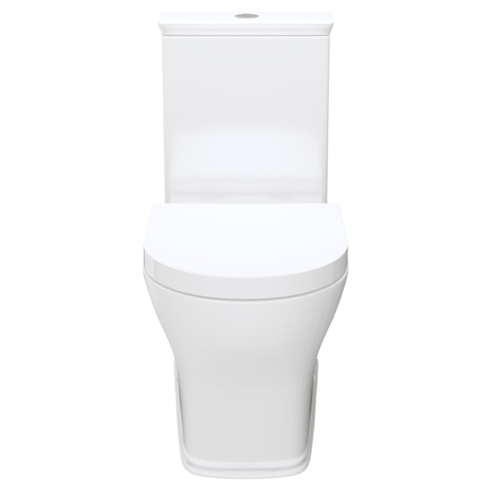 Fienza K031A Lillian Tornado Back to Wall Toilet Suite, S Trap, 90-160mm, R&T Cistern, Thick Seat, Gloss White