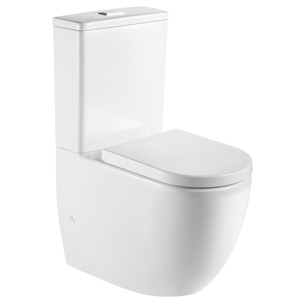 Fienza K032GEA Geberit Joli Tornado Back to Wall Toilet Suite, S Trap, 90-160, Gloss White