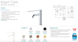 Fienza 228103D Kaya Care Basin Mixer Chrome