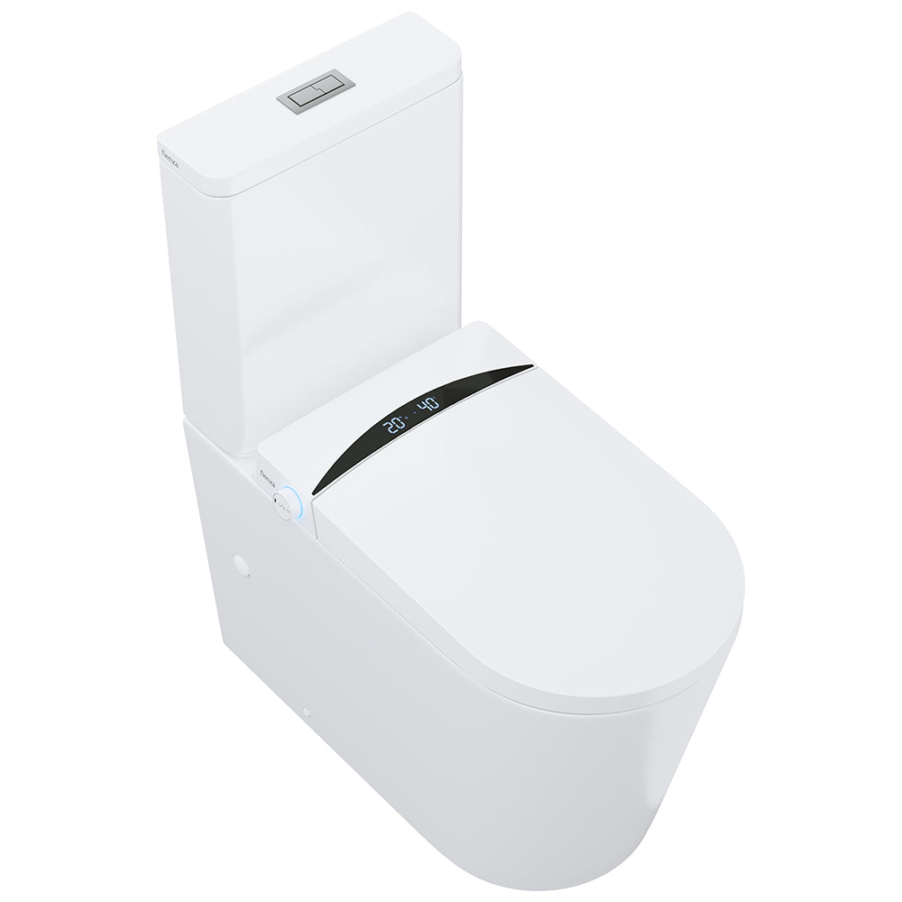 Fienza KS100P Sona Smart Toilet & Bidet, P-Trap, White