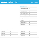 Kelvinator KSD71HWJ 7.1kW Split System Reverse Cycle Inverter Air Conditioner - Kelvinator Clearance Discount