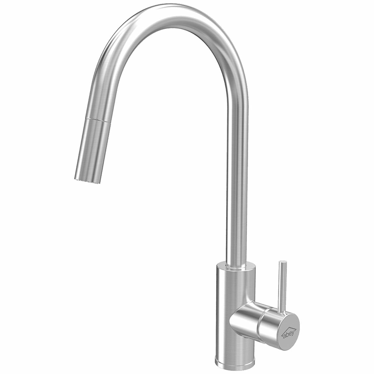 Gareth Ashton Kta037-316-Br 316 Brushed Stainless Steel Gooseneck Pull Out Kitchen Mixer Taps