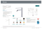 Fienza 228110MW-LF Kaya Care Medium Basin Mixer, Matte White