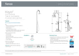 Fienza Kaya 455190 Floor Mounted Outdoor Twin Shower, 316 Brushed Stainless Steel