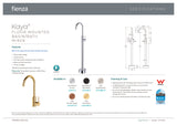 Fienza 213112-LF Kaya Floor Mounted Bath Mixer, Chrome