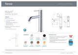 Fienza Kaya 228103B-LF Matte Black Basin Mixer
