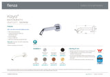 Fienza 228115BN-LF Kaya Bath/ Basin 180mm Outlet, Brushed Nickel