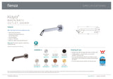 Fienza 228116BN-LF Kaya Bath / Basin Outlet 220mm, Brushed Nickel