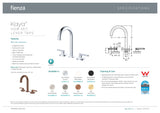 Fienza 344101MW-LF Kaya Round Hob Set Lever Taps Matte White