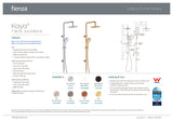 Fienza 455109 Kaya Twin Shower, Chrome