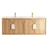 Otti Laguna Mark II Wall Hung Vanity, Woodland Oak