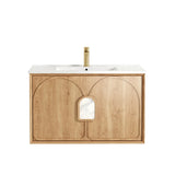 Otti Laguna Mark II Wall Hung Vanity, Woodland Oak