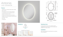 Fienza LED03 Antonia Oval LED Mirror - Special Order