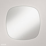 Fienza LED06-90CO Kiara LED Framed Squircle Mirror, 900mm, Brushed Copper