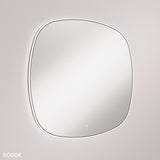 Fienza LED06-90CO Kiara LED Framed Squircle Mirror, 900mm, Brushed Copper
