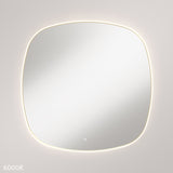 Fienza LED06-90UB Kiara LED Framed Squircle Mirror, 900mm, Urban Brass