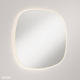 Fienza LED06-90UB Kiara LED Framed Squircle Mirror, 900mm, Urban Brass