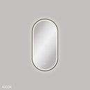 Fienza LED4590FPB Empire LED Matte Black Framed Mirror, 450 x 900mm - Special Order