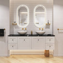 Fienza LED4590FPUB Empire LED Urban Brass Framed Mirror, 450 x 900mm - Special Order