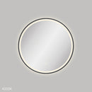 Fienza LED700FRB Reba LED Matte Black Framed Mirror, 700mm - Special Order