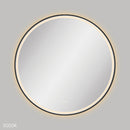 Fienza LED900FRB Reba LED Matte Black Framed Mirror, 900mm - Special Order