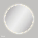 Fienza LED900FRW Reba LED Matte White Framed Mirror, 900mm - Special Order