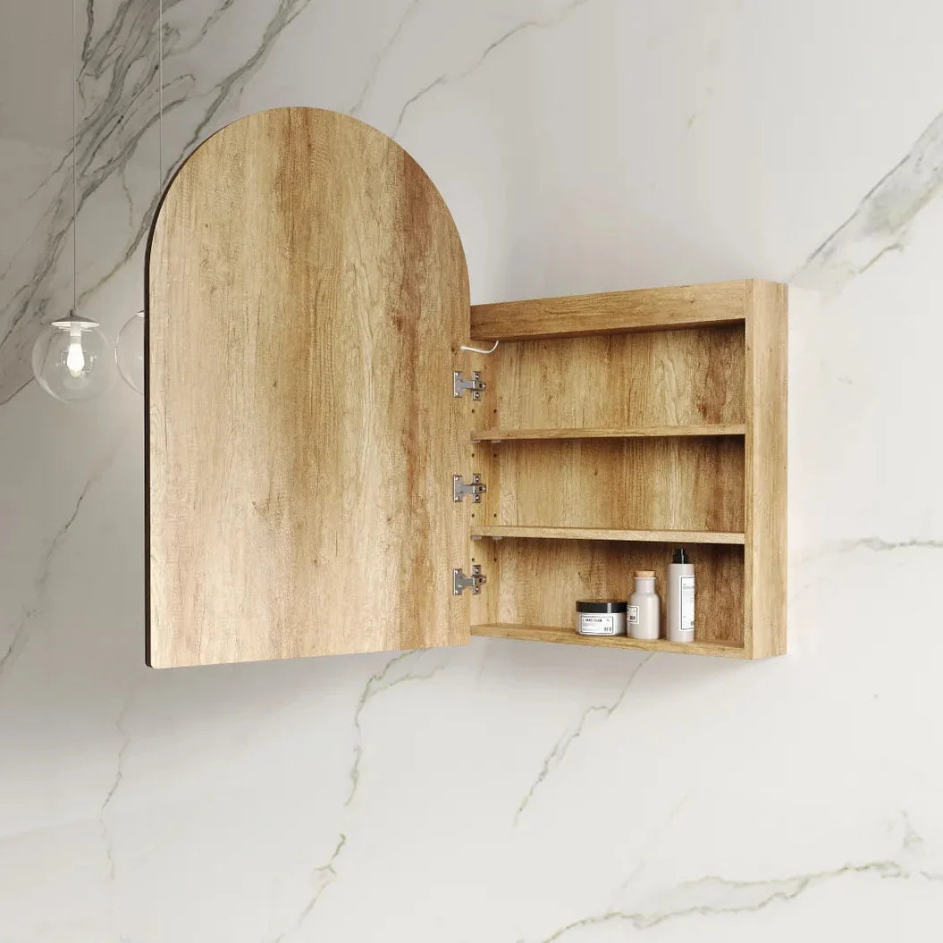 Otti LED-ARSV9060N-VP LED 900mm Natural Oak Archie Shaving Cabinet