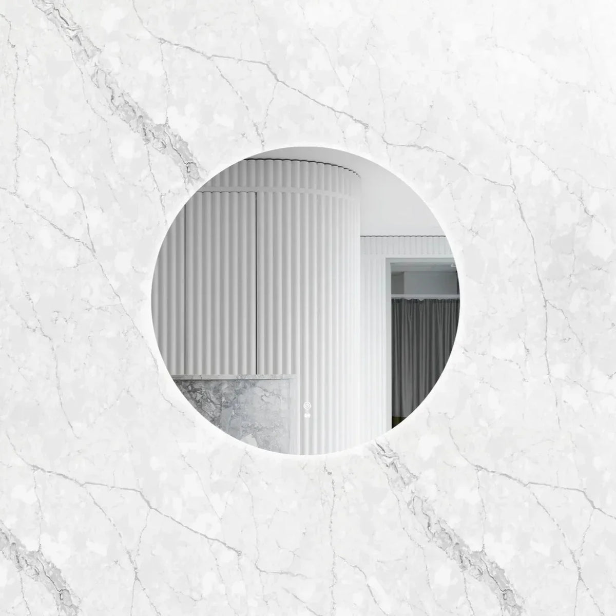 Otti LED-R800 LED Bondi 800mm Round Tuffi Mirror
