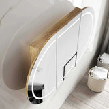 Otti LED-BOSV1275N LED Bondi 1200x750mm Natural Oak Shaving Cabinet