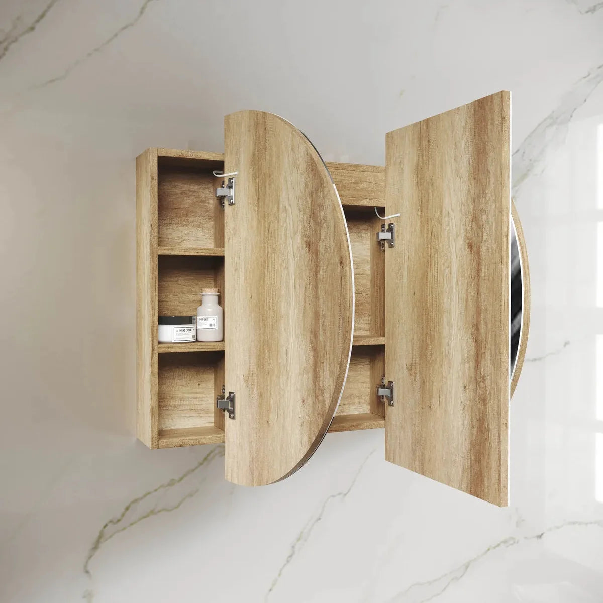 Otti LED-BOSV1590N LED Bondi 1500x900mm Natural Oak Shaving Cabinet