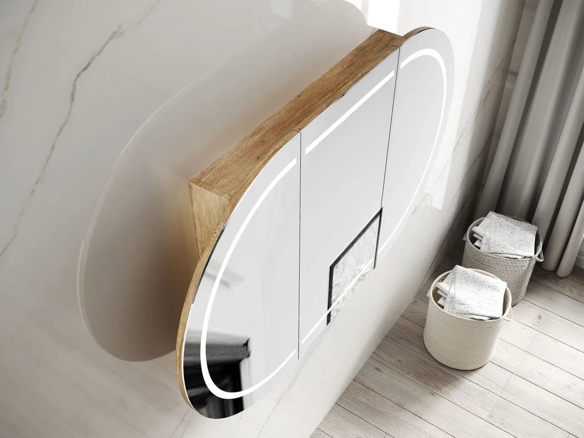 Otti LED-BOSV1890N LED Bondi 1800x900mm Natural Oak Shaving Cabinet